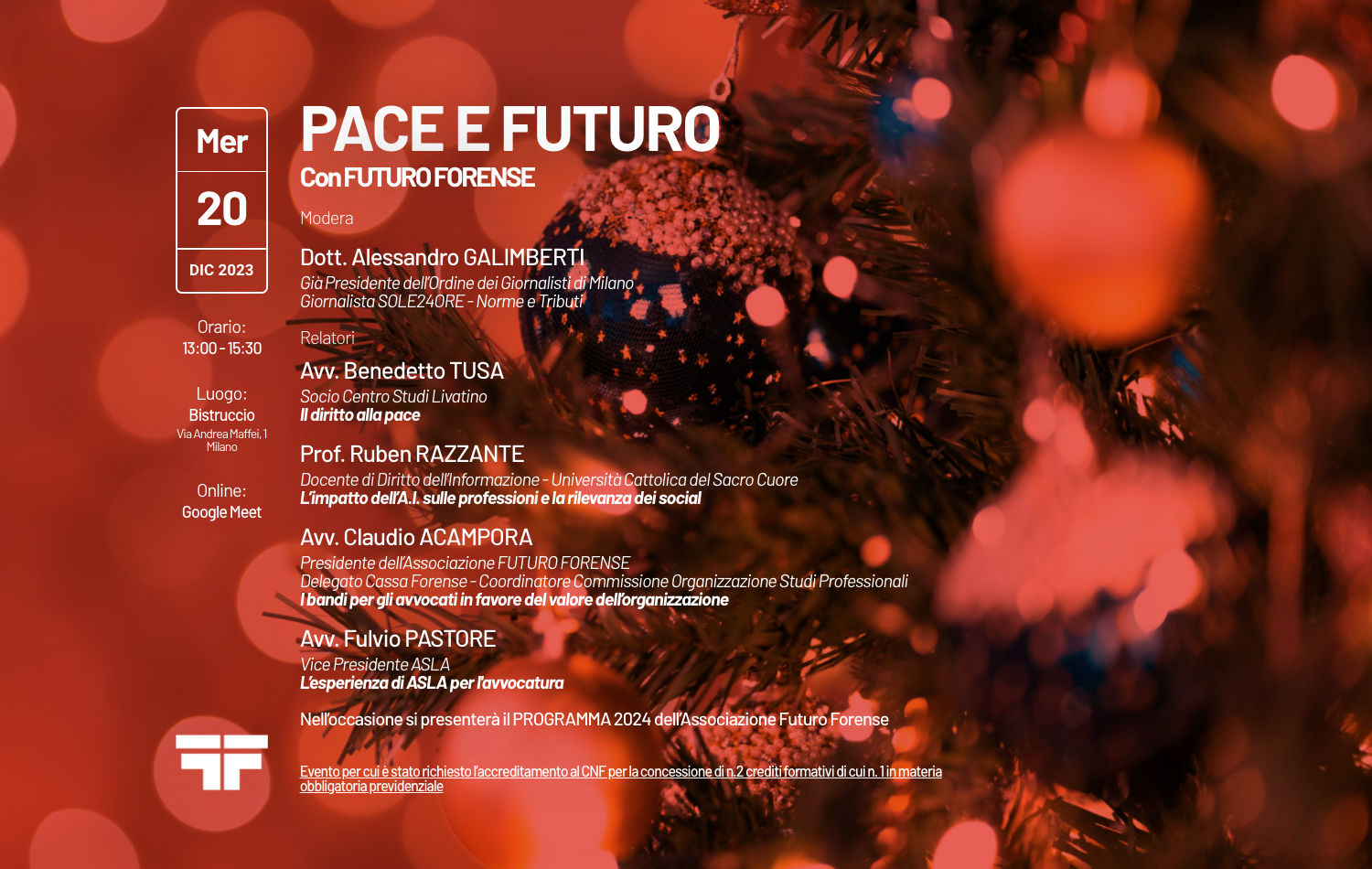 Evento Pace & Futuro