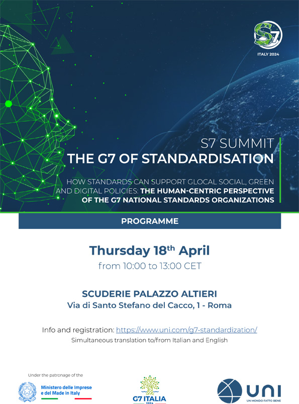 S7 SUMMIT THE G7 OF STANDARDISATION